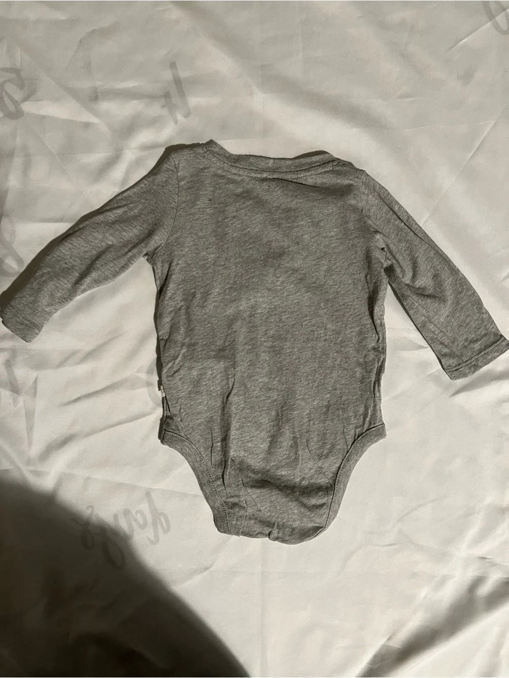 Set of Three Baby Gap Long Sleeve One-Piece Bodysuits Black, Gray, Tan Stripe